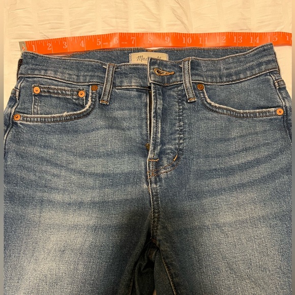 SOLD Madewell The Perfect Vintage Crop Jean with Knee Rips - Size 27P - Picture 12 of 13